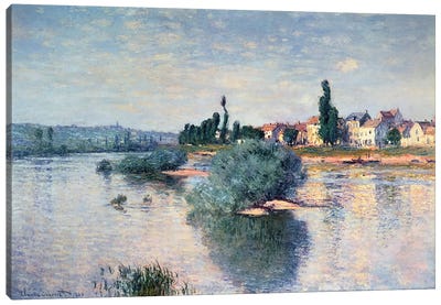 Lavacourt, 1880  Canvas Art Print - Lake Art