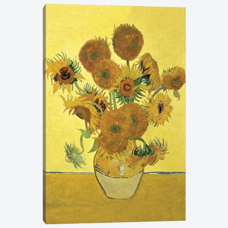 Sunflowers (Fourth Version), 1888  Canvas Print #BMN182} by Vincent van Gogh Art Print
