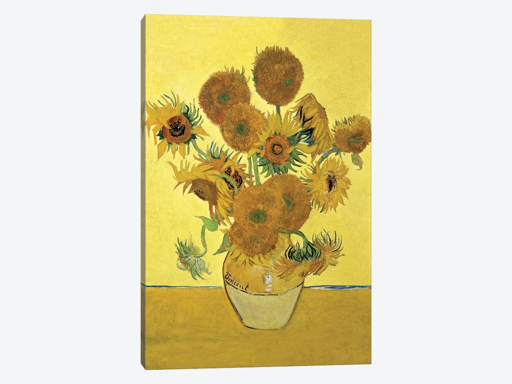 Sunflowers (Fourth Version), 1888  by Vincent van Gogh 1-piece Canvas Wall Art