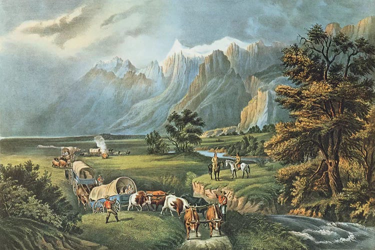 The Rocky Mountains: Emigrants Crossing the Plains, 1866 