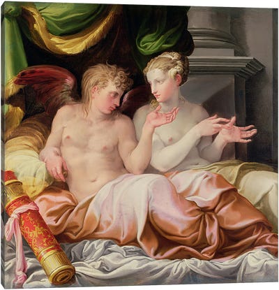 Eros and Psyche, 16th century  Canvas Art Print
