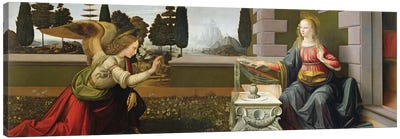 Annunciation, 1472-75   Canvas Art Print - Leonardo da Vinci