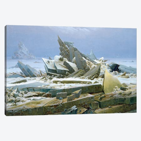 The Polar Sea, 1824  Canvas Print #BMN1878} by Caspar David Friedrich Canvas Print