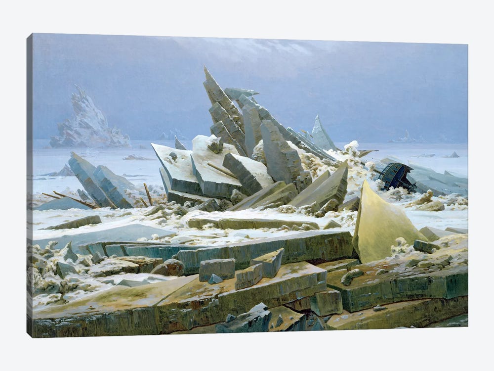 The Polar Sea, 1824  by Caspar David Friedrich 1-piece Art Print