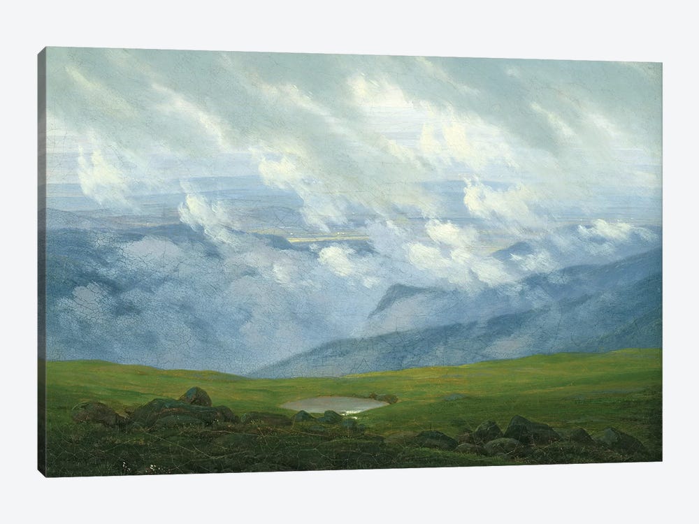Drifting Clouds  by Caspar David Friedrich 1-piece Canvas Wall Art