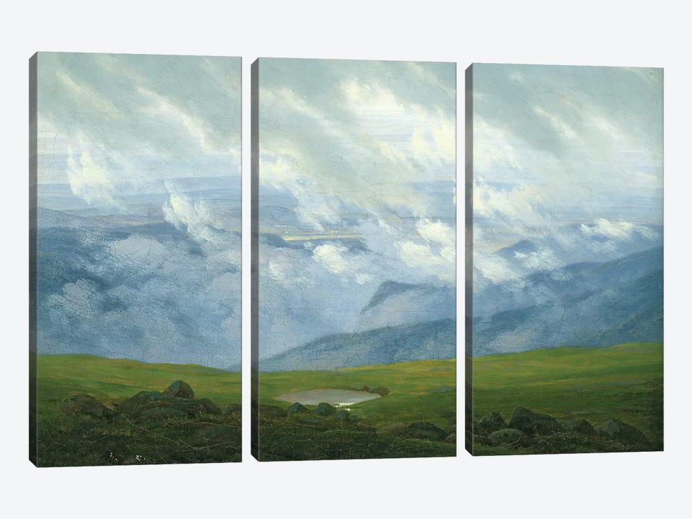Drifting Clouds  by Caspar David Friedrich 3-piece Canvas Wall Art