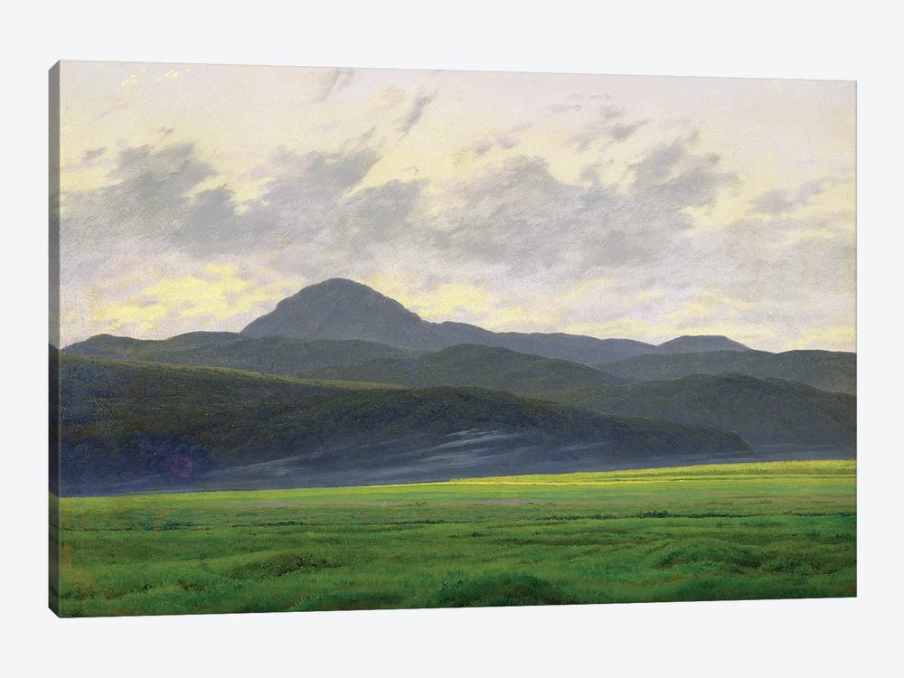 Mountainous landscape  by Caspar David Friedrich 1-piece Canvas Artwork