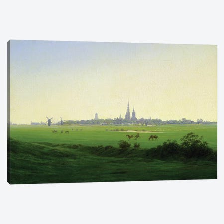 Meadows near Greifswald  Canvas Print #BMN1882} by Caspar David Friedrich Canvas Art