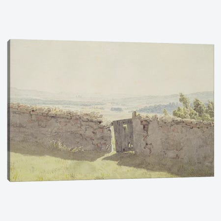 Gate in the Garden Wall  Canvas Print #BMN1887} by Caspar David Friedrich Art Print