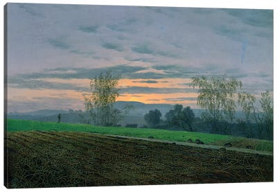 Ploughed Field, c.1830  Canvas Art Print - Caspar David Friedrich