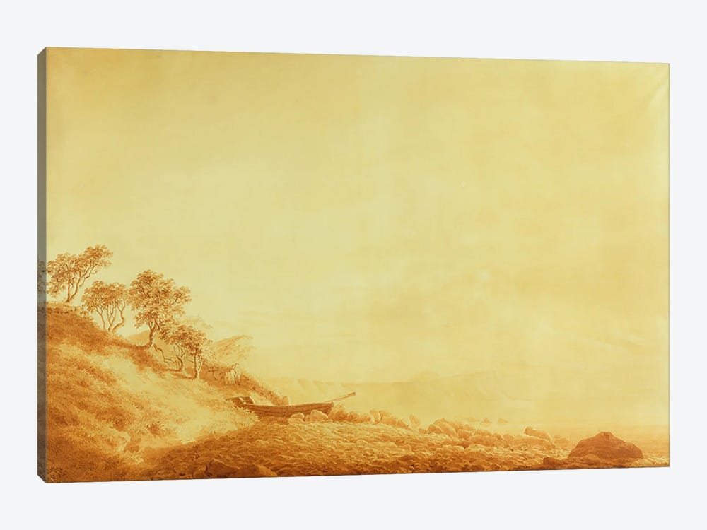 Looking towards Arkona at sunrise, 1801  by Caspar David Friedrich 1-piece Canvas Print