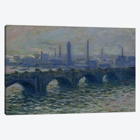 Waterloo Bridge, 1902  Canvas Print #BMN1891} by Claude Monet Art Print