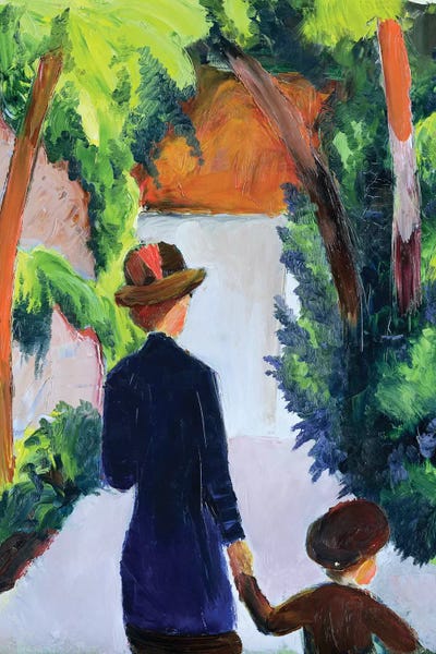 August Macke: Mother and Child in the Park, 1914  by August Macke