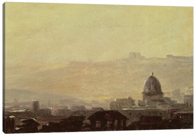 Houses Dominated by a Dome, Rome  Canvas Art Print