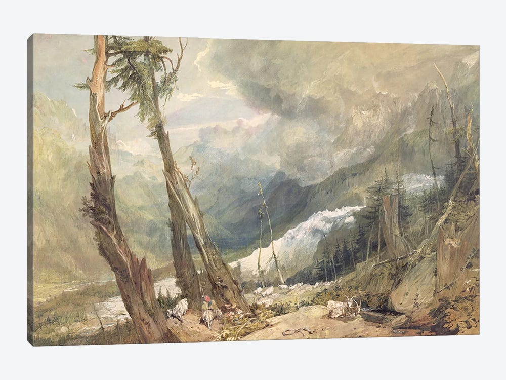 Mere de Glace, in the Valley of Chamouni, Switzerland, 1803  1-piece Art Print