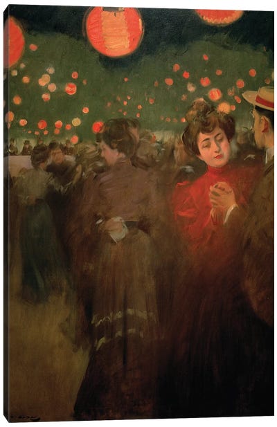 The Open-Air Party, c.1901-02  Canvas Art Print