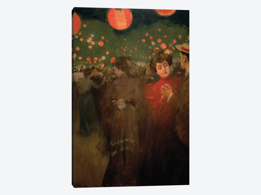 The Open-Air Party, c.1901-02  by Ramon Casas I Carbo 1-piece Canvas Wall Art
