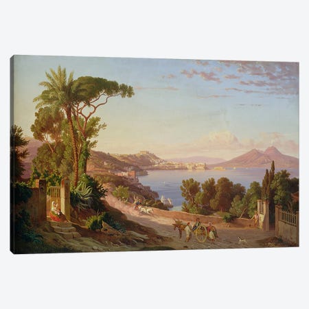 View of Naples  Canvas Print #BMN1913} by Carl Wilhelm Goetzloff Canvas Art