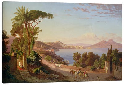 View of Naples  Canvas Art Print