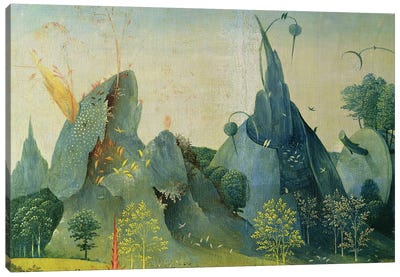 The Garden of Eden, detail from the right panel of The Garden of Earthly Delights, c.1500   Canvas Art Print