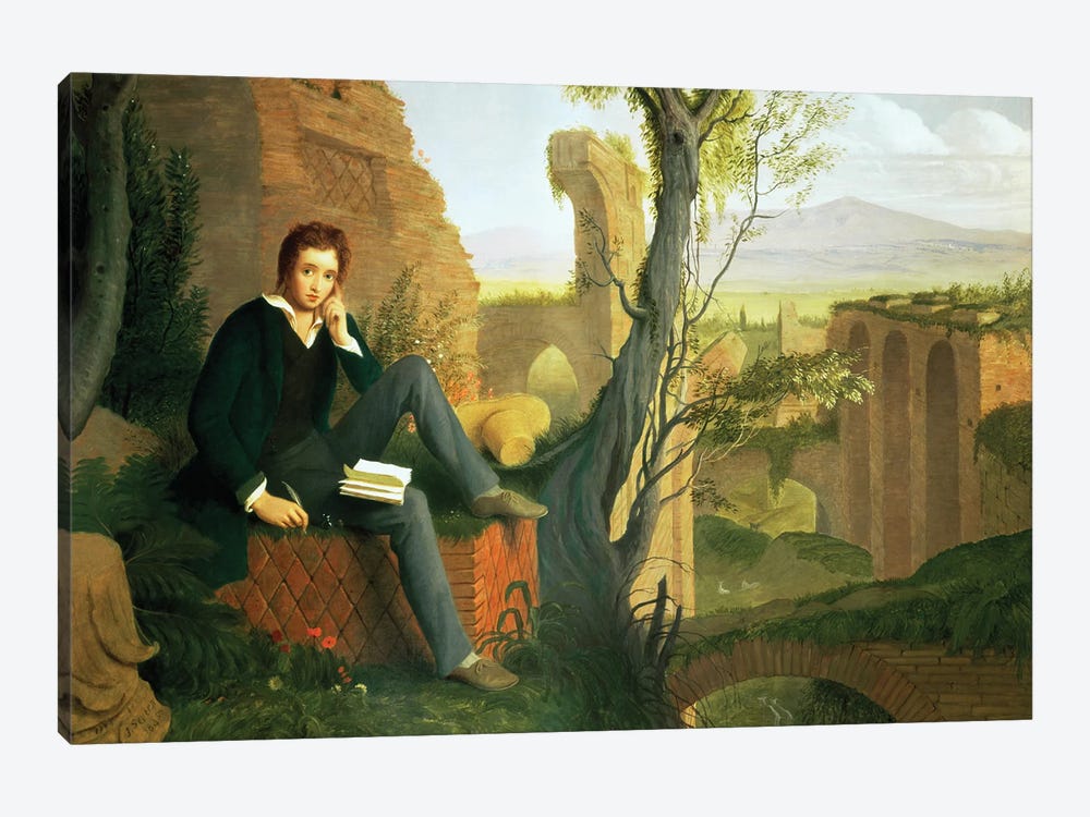 Percy Bysshe Shelley  by Joseph Severn 1-piece Canvas Print