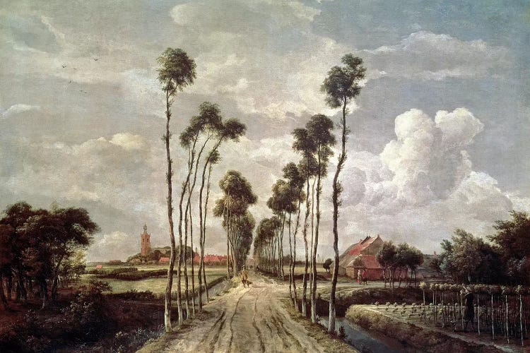 The Avenue at Middelharnis, 1689  by Meindert Hobbema wall art