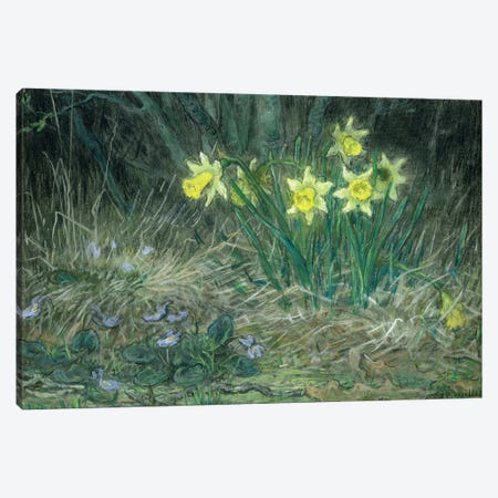 Narcissi and Violets, c.1867  Canvas Print #BMN1925} by Jean-Francois Millet Canvas Wall Art