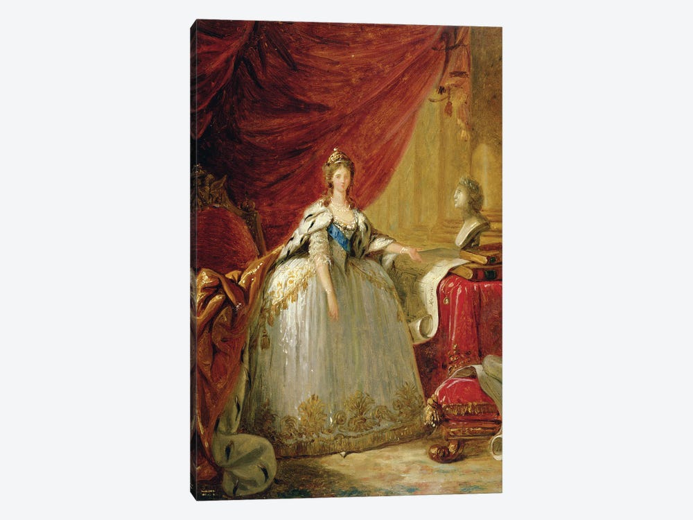 Portrait of the Duchess of Polignac  by Elisabeth Louise Vigee Le Brun 1-piece Canvas Wall Art
