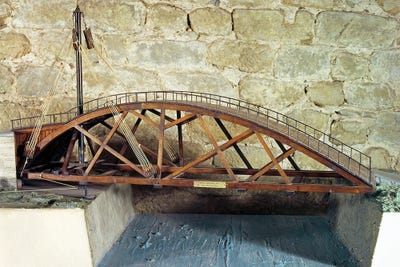 Строительство моста да винчи - фото