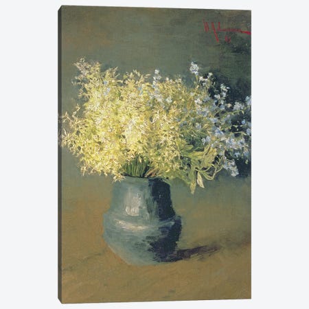 Wild Lilacs and Forget-Me-Nots, 1889  Canvas Print #BMN1963} by Isaak Ilyich Levitan Art Print