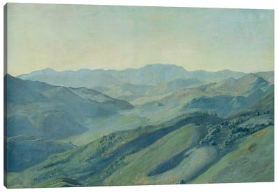 View of the countryside in the Tyrol, c.1842  Canvas Art Print