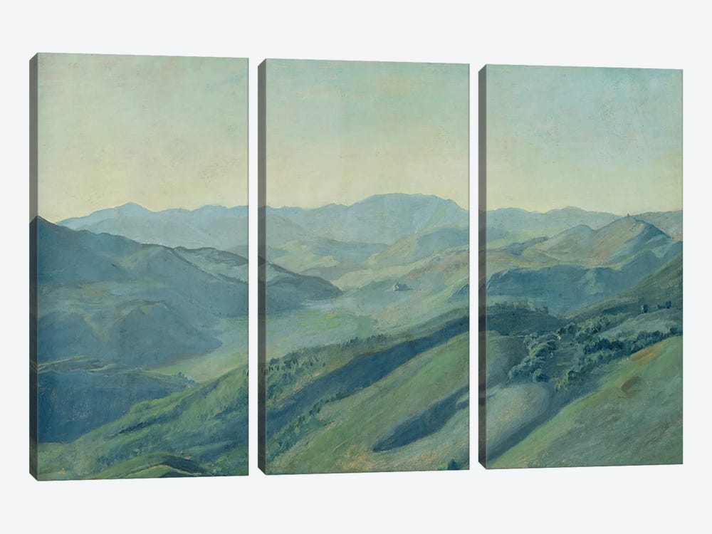 View of the countryside in the Tyrol, c.1842  by Rudolph Friedrich Wasmann 3-piece Canvas Wall Art