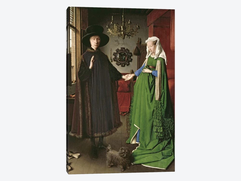 The Portrait of Giovanni  by Jan van Eyck 1-piece Canvas Art Print