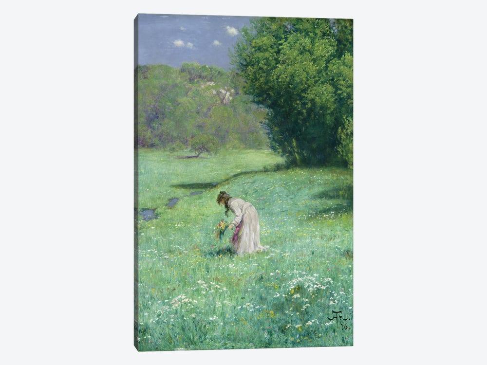 Woodland Meadow, 1876  by Hans Thoma 1-piece Canvas Art