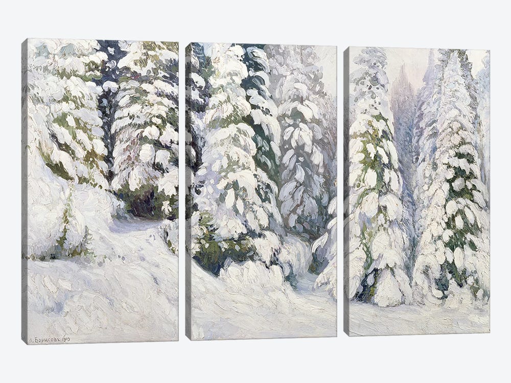 Winter Tale, 1913  by Aleksandr Alekseevich Borisov 3-piece Canvas Artwork