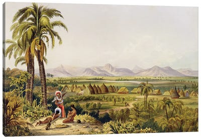 Pirara And Lake Amucu (The Site Of Eldorado), Twelve Views In The Interior Of Guiana, 1840 Canvas Art Print