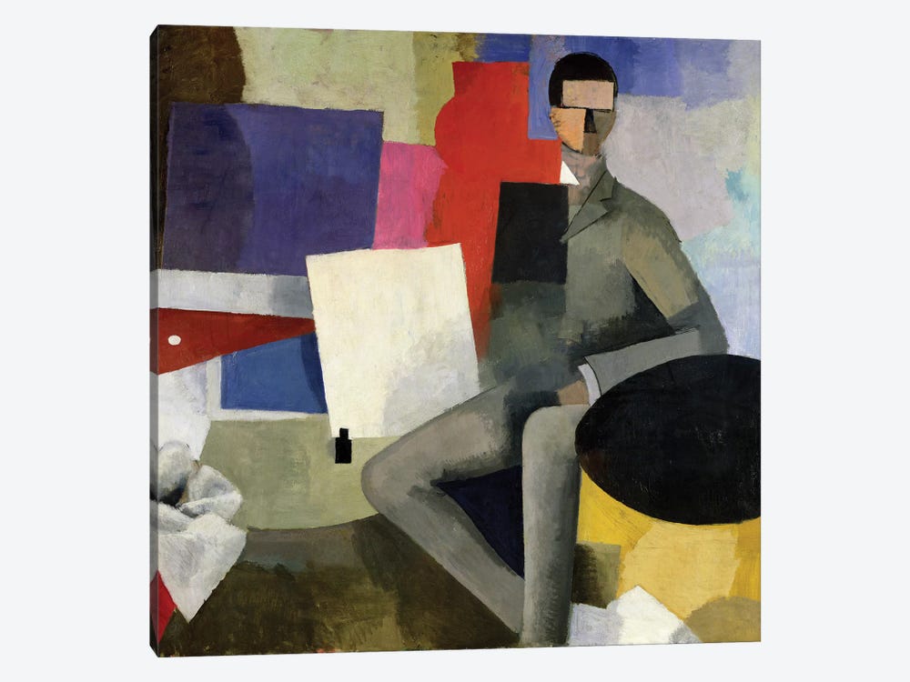 The Seated Man, or The Architect  by Roger de la Fresnaye 1-piece Canvas Print