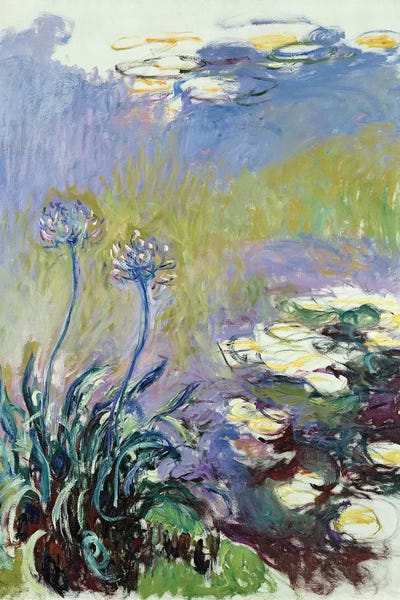 Ponds: The Agapanthus, 1914-17  by Claude Monet