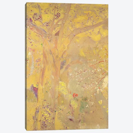 Yellow Tree  Canvas Print #BMN2003} by Odilon Redon Canvas Wall Art
