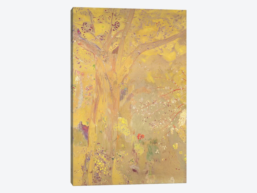 Yellow Tree  by Odilon Redon 1-piece Canvas Wall Art