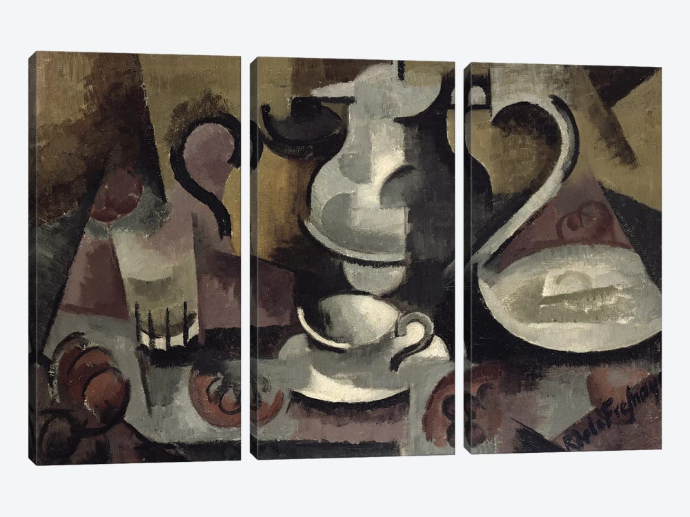 Still Life with Three Handles  by Roger de la Fresnaye 3-piece Canvas Artwork
