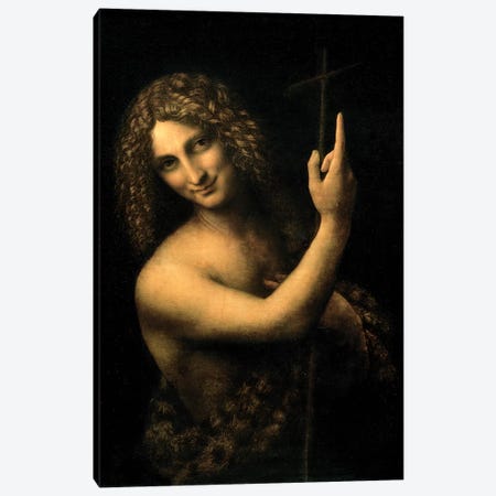 St. John the Baptist, 1513-16  Canvas Print #BMN200} by Leonardo da Vinci Canvas Artwork