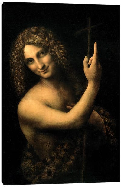 St. John the Baptist, 1513-16  Canvas Art Print - Leonardo da Vinci