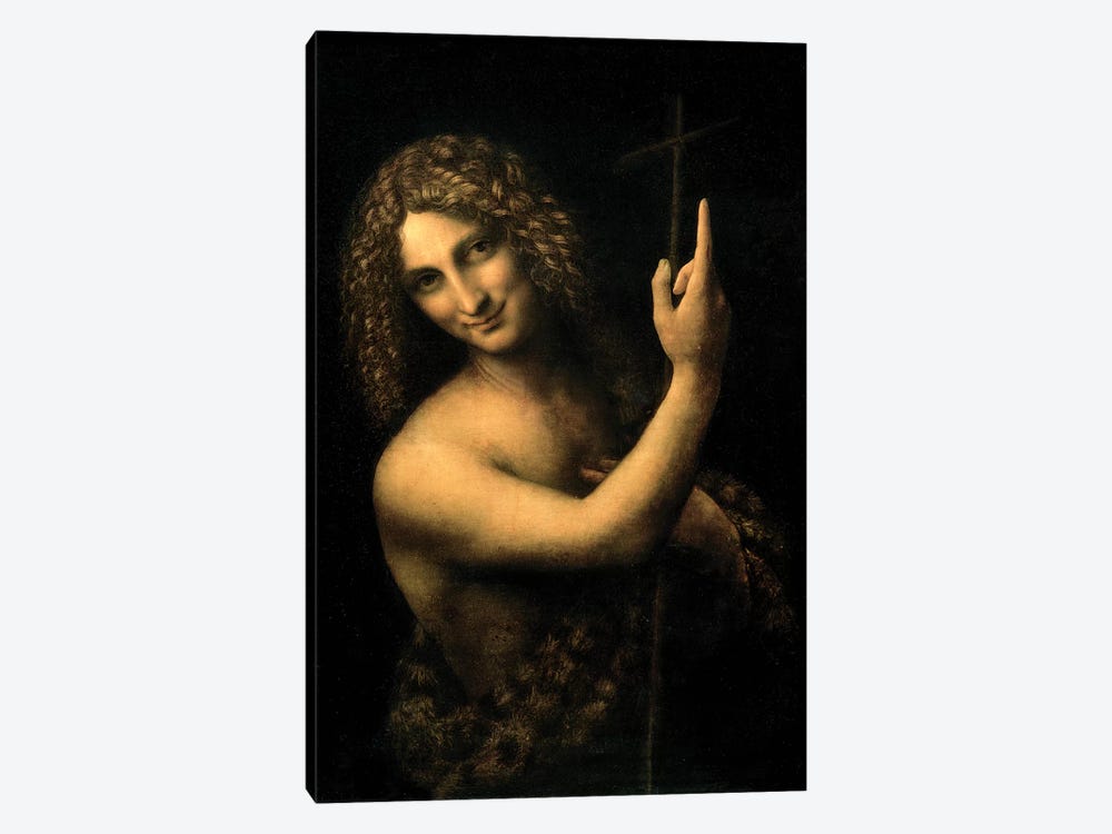 St. John the Baptist, 1513-16  by Leonardo da Vinci 1-piece Canvas Art
