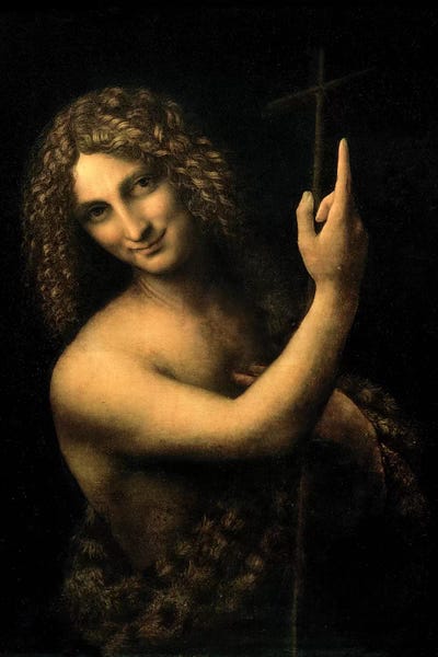 Renaissance: St. John the Baptist, 1513-16  by Leonardo da Vinci