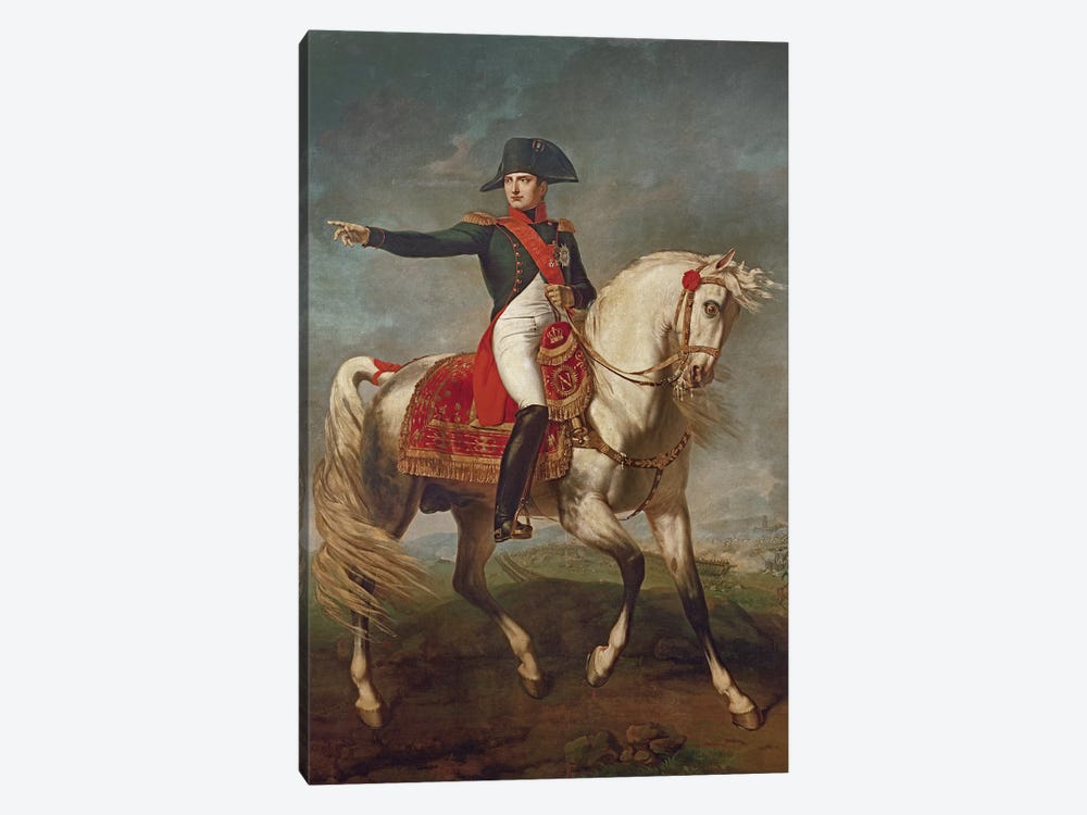 Equestrian Portrait of Napoleon I  by Joseph Chabord 1-piece Canvas Wall Art