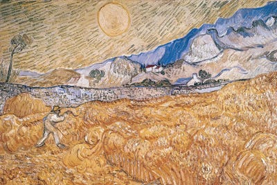 The Harvester  by Vincent van Gogh multi panel art