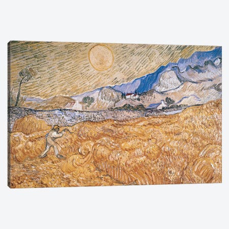 The Harvester  Canvas Print #BMN2021} by Vincent van Gogh Canvas Artwork