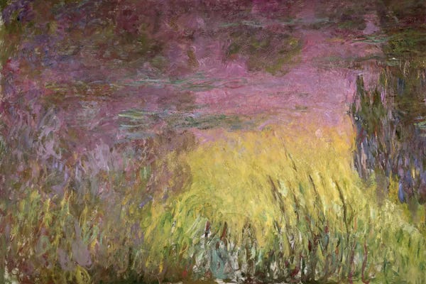 Claude Monet: Waterlilies at Sunset, 1915-26   by Claude Monet