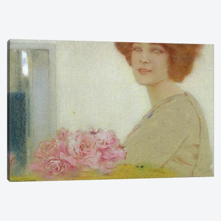 Roses, 1912  Canvas Print #BMN2027} by Fernand Khnopff Canvas Print